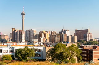 Johannesburg�s downtown architecture in Hillbrow, South Africa