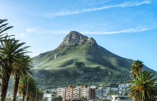 Lions Head, Cape Town, Western Cape, South Africa, above Camps Bay