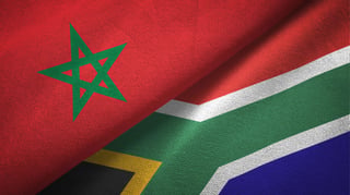 South Africa and Morocco Flag Together