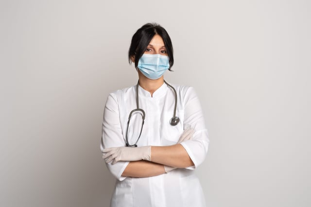 A Skilled Doctor Standing