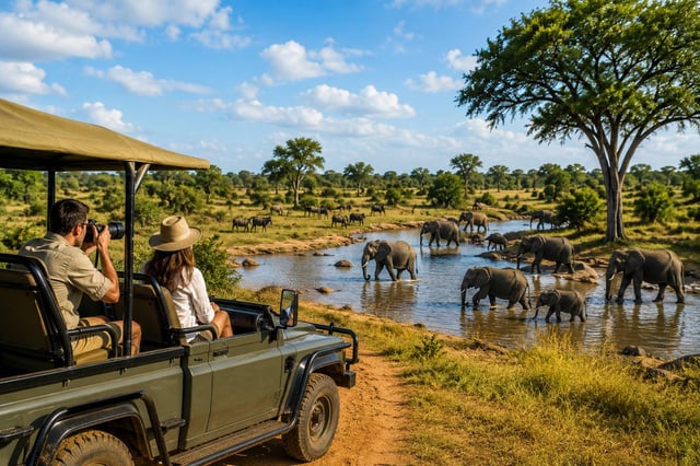 Elephants In Kruger National Park