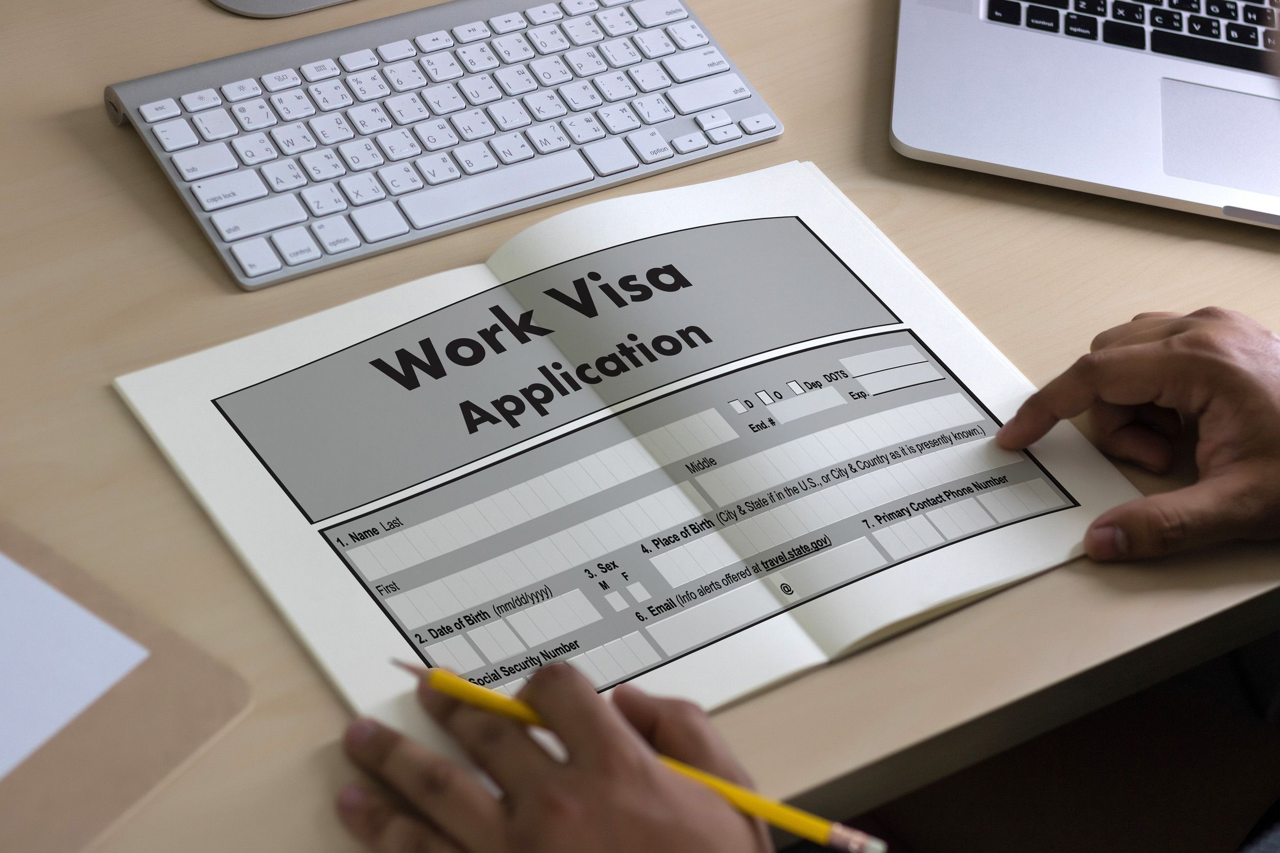 Visa Application Form for Immigration Employment Recruitment