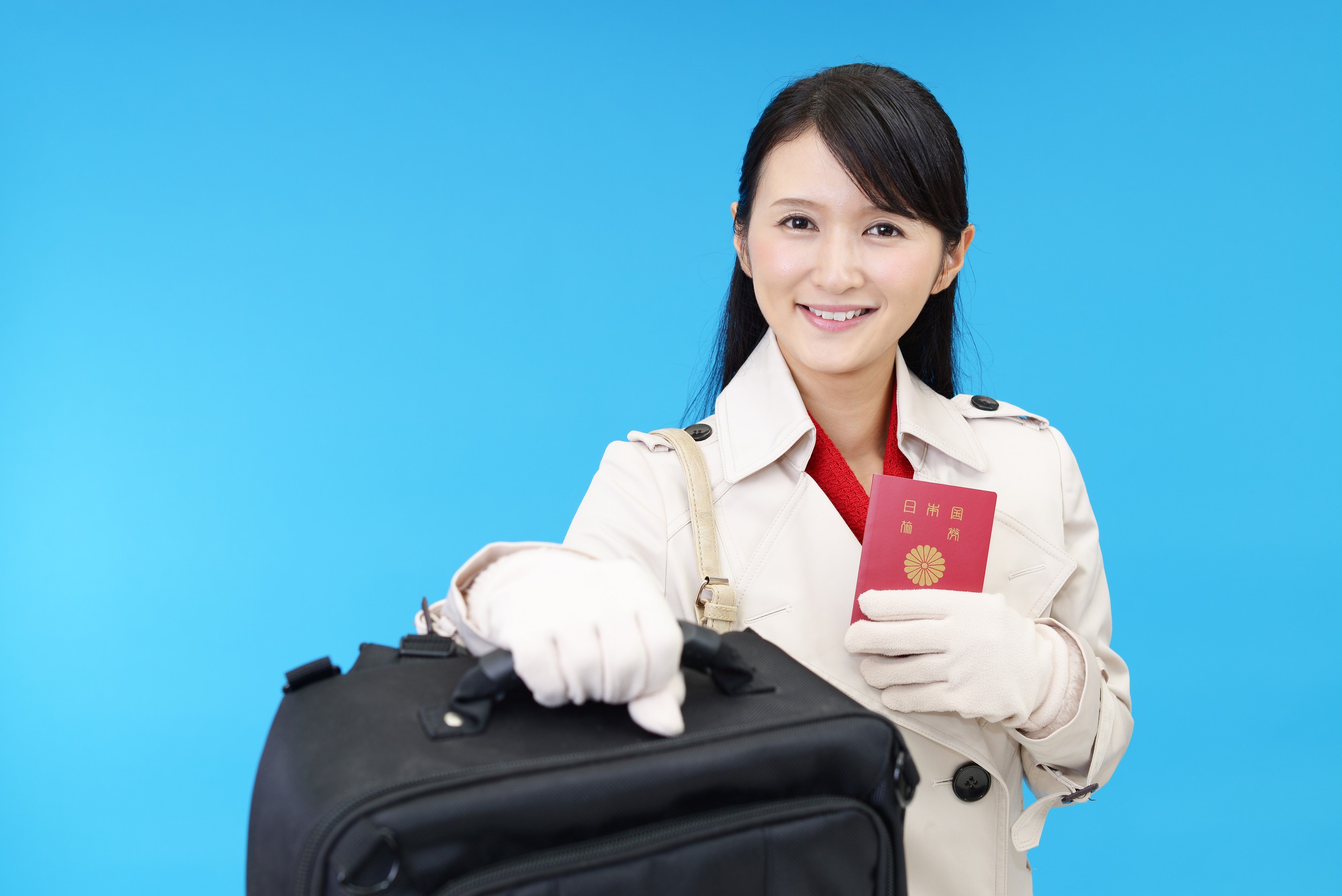 Woman who enjoys the trip