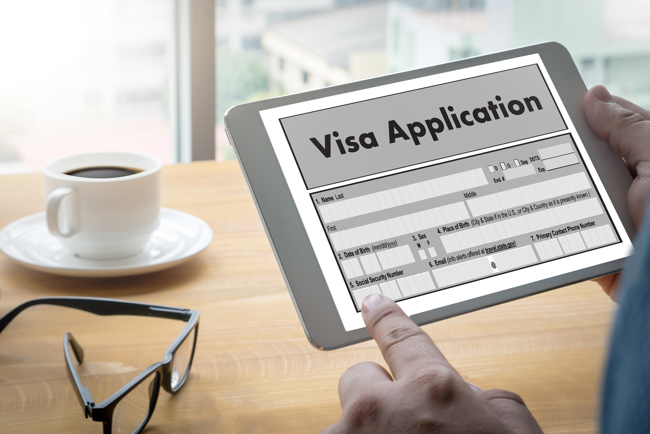 Work visa application for employment recruitment to work
