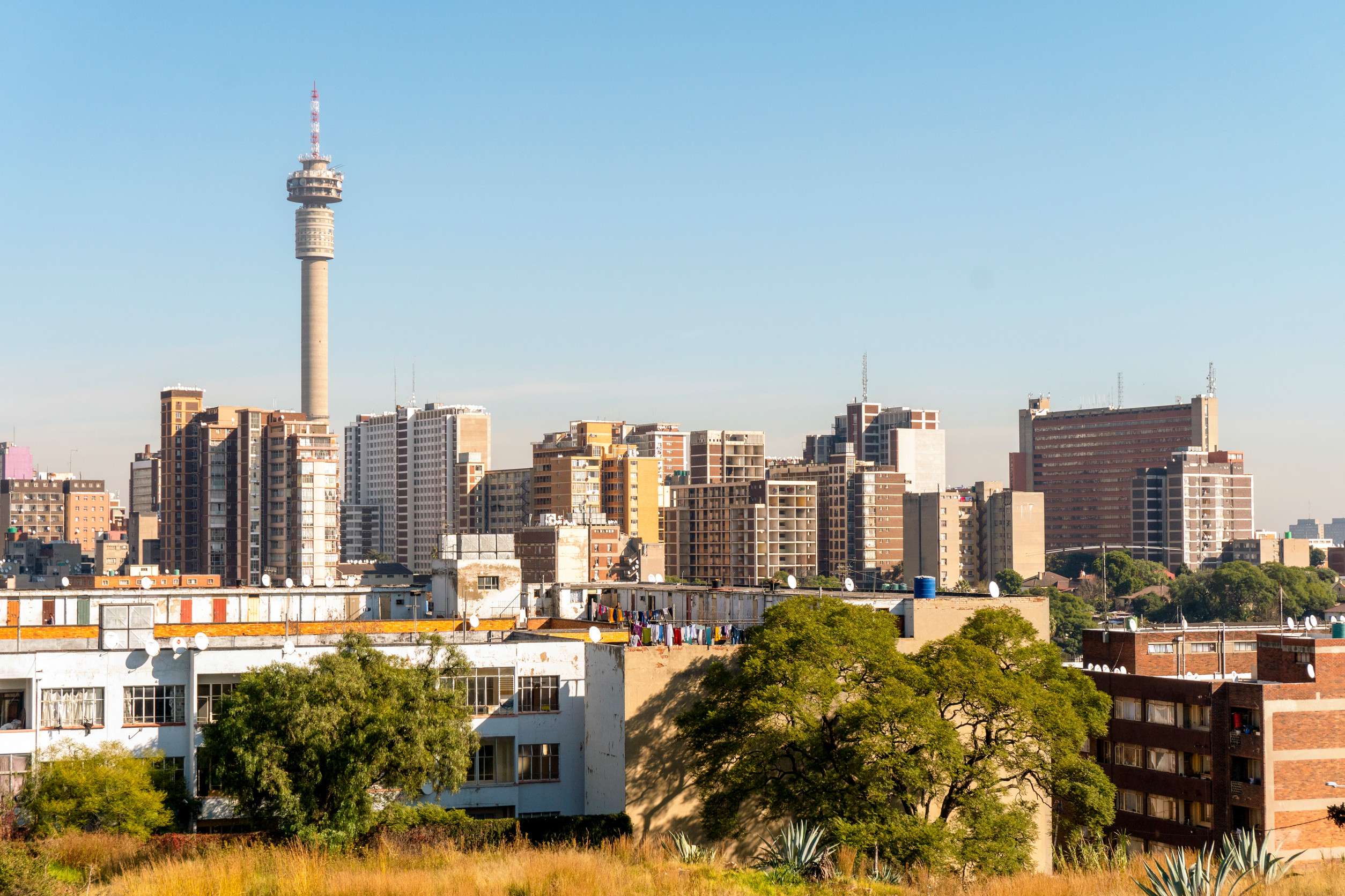 Johannesburg’s downtown architecture in Hillbrow, South Africa
