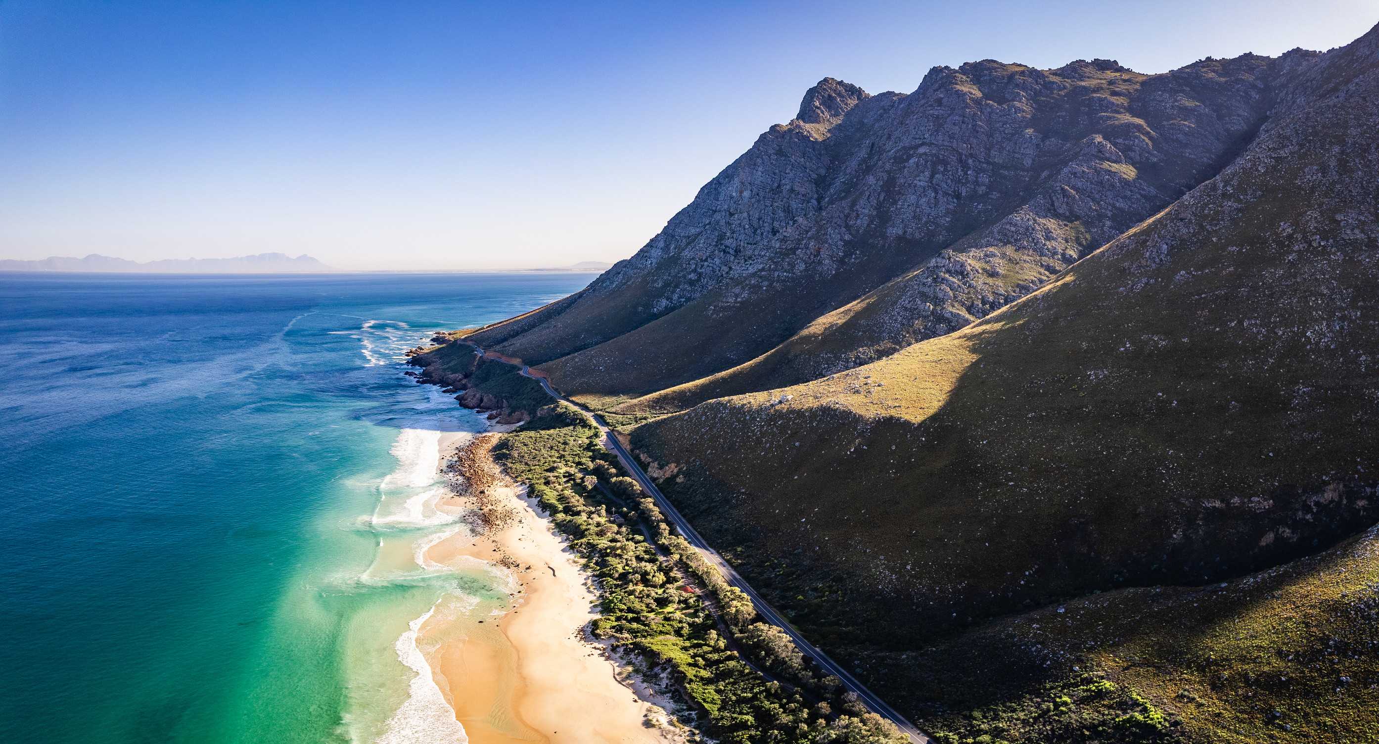 Kogel Bay in South Africa's Western Cape Province seen from above
