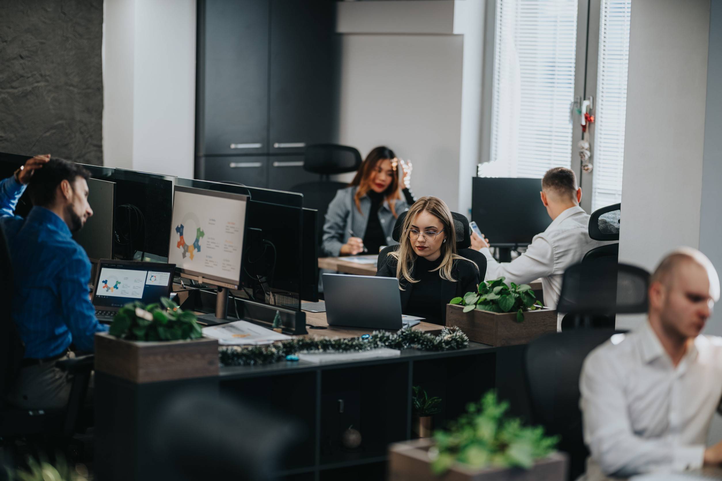 Office Employees Working Together