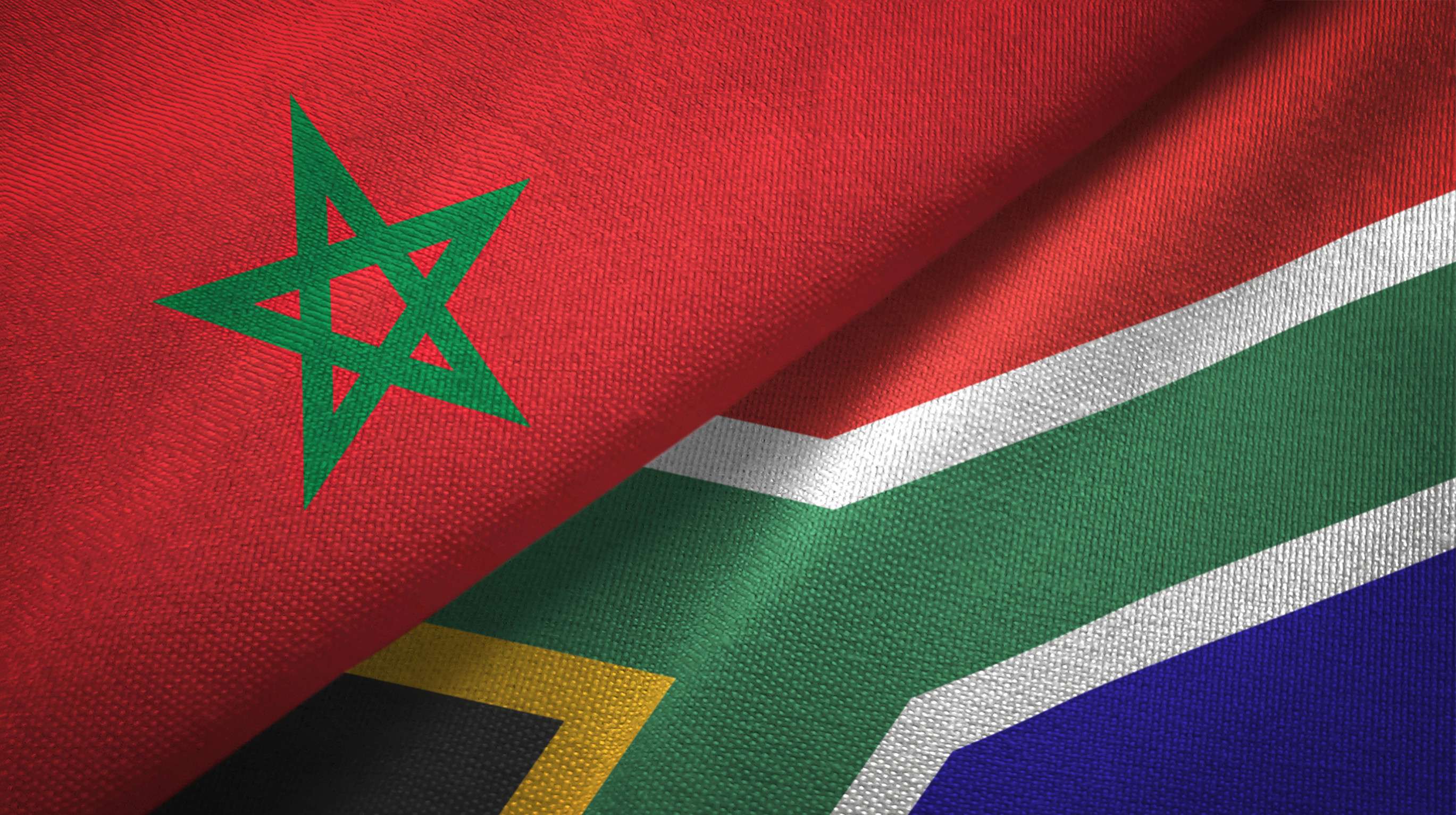 South Africa and Morocco Flag Together